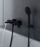 Vorschau: Duravit Handbrause MinusFlow 11cm, 3 Strahlarten, schwarz matt