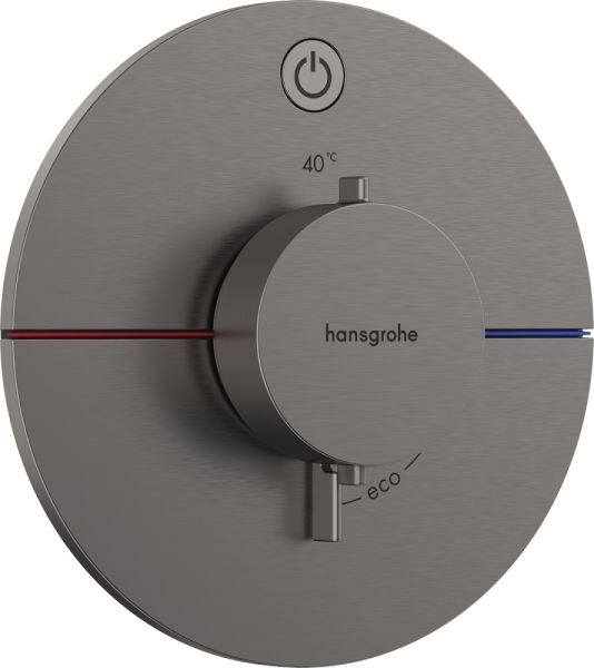 Hansgrohe ShowerSelect Comfort Thermostat brushed black chrome 15553340
