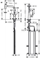 Vorschau: Hansgrohe Metris Select M71 Einhebel-Küchenmischer 240 mit Ausziehbrause, 2jet und sBox