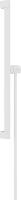 Hansgrohe Unica Brausestange E Puro 65cm mit Brausehalter und Brauseschlauch, weiß matt, 24404700