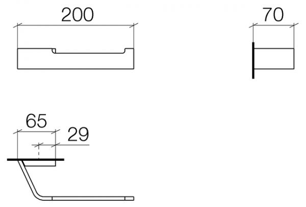 Dornbracht CL.1 Papierrollenhalter ohne Deckel