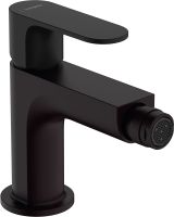 Hansgrohe Rebris S Einhebel-Bidetmischer mit Zugstangen-Ablaufgarnitur, schwarz matt 72210670