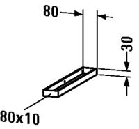 Vorschau: Duravit Universal Handtuchhalter 8x47,8cm, chrom UV995900000