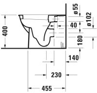 Vorschau: Duravit Darling New Stand-WC Tiefspüler, HygieneGlaze, weiß