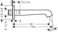 Vorschau: Axor Citterio E Wanneneinlauf schwarz matt 36425670