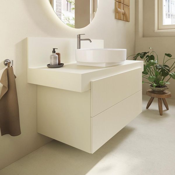 Duravit Balcoon Waschtischunterschrank 80x57x53,4cm für Aufsatzbecken, 2 Schubladen