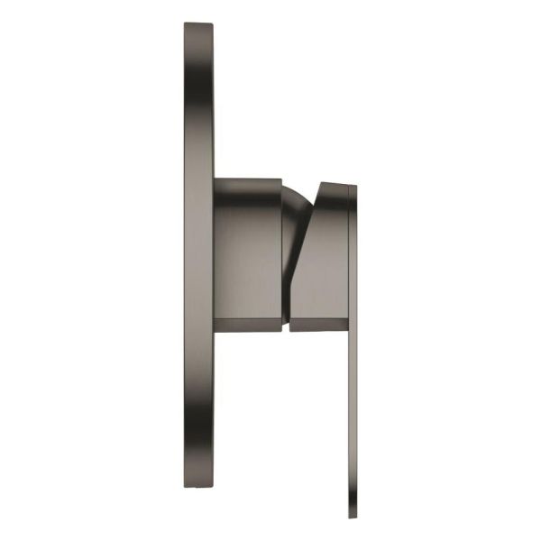Grohe Plus Duscharmatur, rund, hard graphite gebürstet