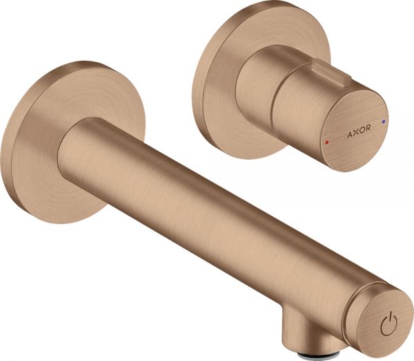 Axor Uno Select Waschtischmischer 158 Unterputz, für Wandmontage brushed red gold 45112310