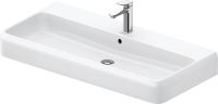 Vorschau: Duravit Qatego Waschtisch 100x47cm wandhängend, mit Hahnloch, weiß 2382100000