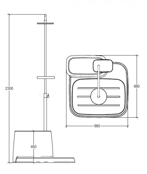 lineabeta ISTÁ Gartendusche, edelstahl lackiert/weiß