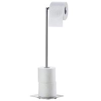 Smedbo Outline Lite Toilettenpapierhalter/Reservepapierhalter eckig, freistehend, edelstahl poliert