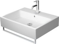 Vorschau: Duravit Vero Air Waschtisch 60x47cm, mit 1 Hahnloch, mit Überlauf, WonderGliss, geschliffen, weiß 23506000271