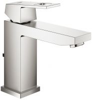 Vorschau: Grohe Eurocube Einhand-Waschtischbatterie mit Ablaufgarnitur, M-Size supersteel 23445DC0