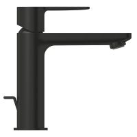 Vorschau: Grohe Lineare Badarmatur S-Size, Zugstangen-Ablaufgarnitur, wassersparend, schwarz matt 321142431