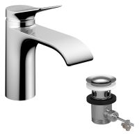 hansgrohe Vivenis Waschtischarmatur 80 CoolStart mit Zugstangen-Ablaufgarnitur chrom 75014000
