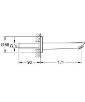 Vorschau: Grohe BauCosmopolitan Wanneneinlauf 13255001