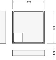 Vorschau: Duravit D-Code Duschwanne quadratisch 100x100cm, Sanitäracryl, weiß