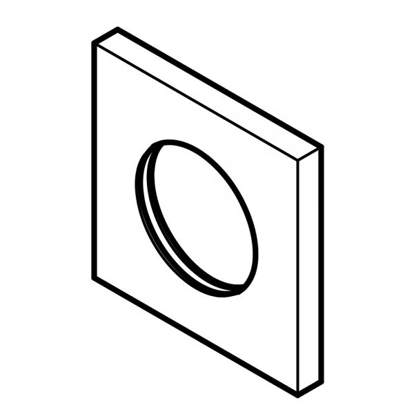 Dornbracht Rosette eckig für UP-Wandbefestigung 12720980-00