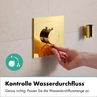 Vorschau: hansgrohe Ecostat Comfort E Thermostat Unterputz für 2 Funktionen, polished gold optic