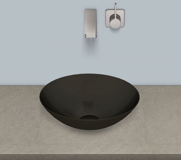 Alape Metallic Schalenbecken rund Ø36cm, dark iron SB.K360.GS
