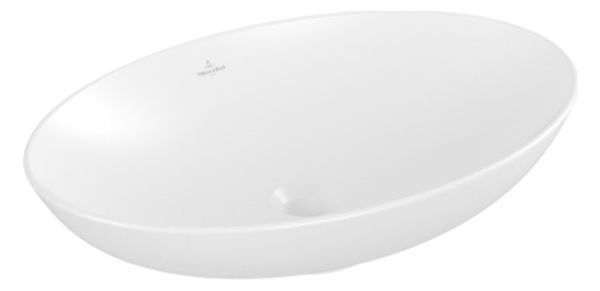 Villeroy&Boch Loop&Friends Aufsatzwaschtisch oval, 62x42cm, stone white 4A4801RW