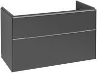 Vorschau: Villeroy&Boch Subway 3.0 Waschtischunterschrank mit 2 Auszüge, Breite 97,3cm graphite aluminium glänzend C57000VR