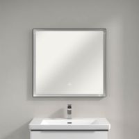 Vorschau: Villeroy&Boch Subway 3.0 LED-Spiegel, 80x75cm, mit Sensordimmer, schwarz matt