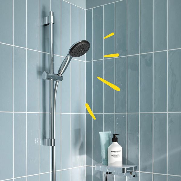 Grohe QuickFix Vitalio Start 110 Brausestangenset 60cm inkl. Handbrause 3 Strahlarten, chrom