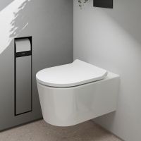 Vorschau: Hansgrohe EluPura S WC-Sitz Slim mit SoftClose und QuickRelease, weiß