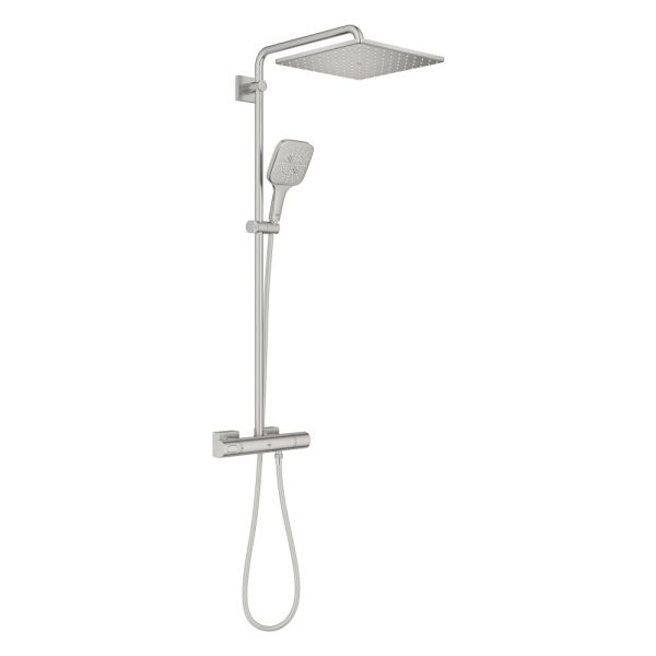 Grohe Rainshower SmartActive 310 Cube Duschsystem Aufputz, supersteel