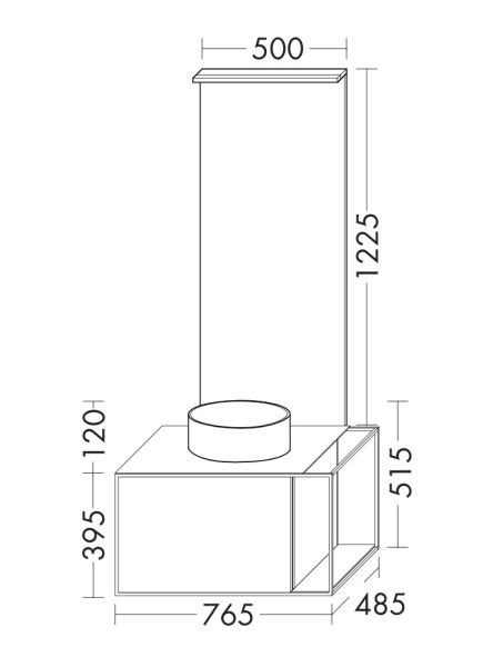 Burgbad Junit Badmöbel-Set 76,5cm, Leuchtspiegel, Keramik-Aufsatzwaschtisch rund und WT-Unterschrank SGQI076RF3148C0037G0175