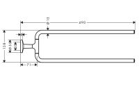 Vorschau: Axor Universal Circular Handtuchhalter zweiarmig, 49cm