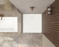 Vorschau: Kaldewei Aluvia SolidLite Duschwanne quadratisch mit Invisible Grip