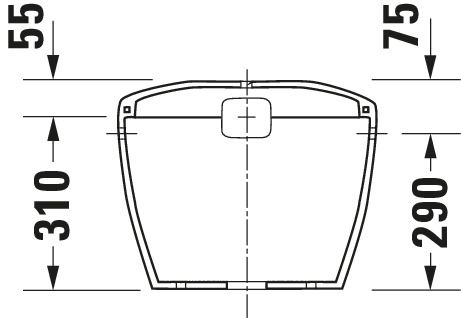 Duravit Duraplus Spülkasten 3/6L mit Dual Flush, Anschluss rechts oder links, weiß