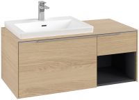 Vorschau: Villeroy&Boch Subway 3.0 Waschtischunterschrank mit Regalelement rechts, Breite 100,1cm nordic oak C57200VJ