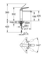 Vorschau: Grohe Euroeco Special Einhand-Waschtischbatterie, chrom