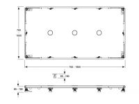 Vorschau: MEPA Montagerahmen SF Rechteck XL bis 100x180cm Universal