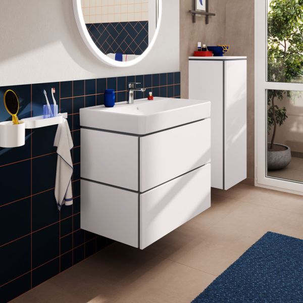 hansgrohe Xilesa E Unterschrank 78x47cm für Waschtisch, 2 Schubkästen mit Push-Open