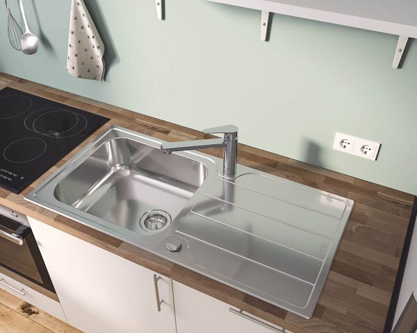 Grohe Start Curve Einhand-Spültischbatterie, schwenkbar, chrom