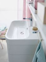 Vorschau: Duravit Happy D.2 Waschtisch rechteckig 60x50,5cm, mit Hahnloch und Überlauf, weiß 2318600000