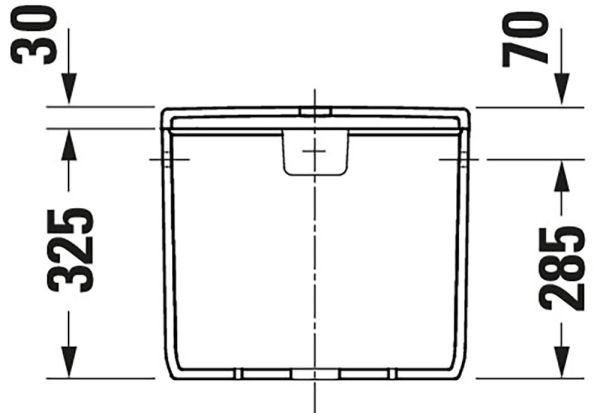 Duravit Qatego Spülkasten 3/6L mit Innengarnitur Dual Flush, für Anschluss unten links, weiß