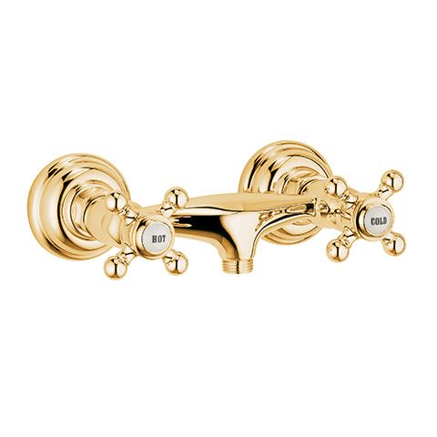 Kludi 1926 Brausearmatur, Aufputzmontage, vergoldet 23kt 516104520