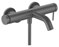 hansgrohe Tecturis S Einhebel-Wannenarmatur Aufputz, brushed black chrome 73422340