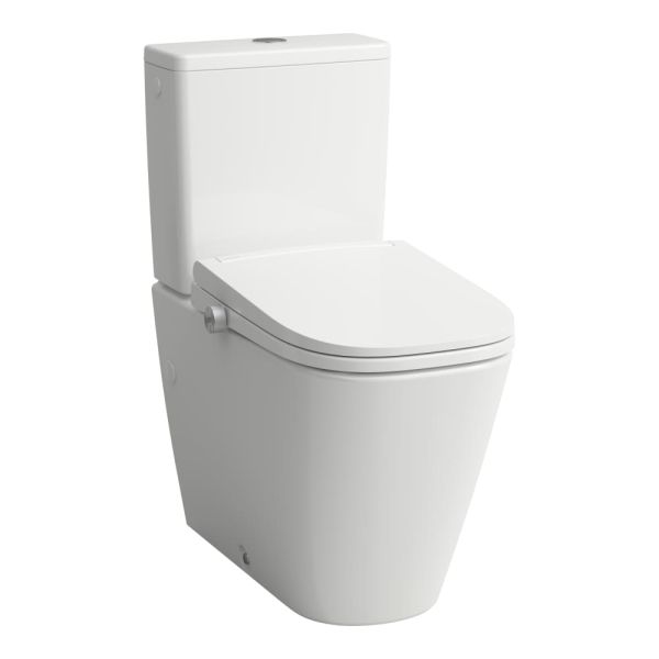 Laufen Cleanet Meda Dusch-WC mit Silent Flush, spülrandlos, bodenstehend, weiß H606110000S002