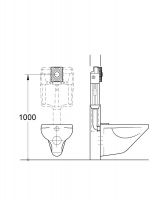 Vorschau: Grohe Surf WC-Betätigung, für 1-Mengen-Betätigung, senkrechte und waagerechte Montage, chrom