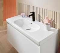 Villeroy&Boch Skyla Waschtisch 100x46cm mit Hahnloch und Überlauf, stone white 5A51A5RW 