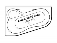 Vorschau: Polypex BEACH 1800 links Eckbadewanne 180x111/69cm