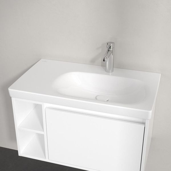 Villeroy&Boch Skyla Waschtisch 80x46cm, Ablagefläche links