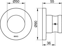 Vorschau: Keuco IXMO Brausehalter Rosette rund