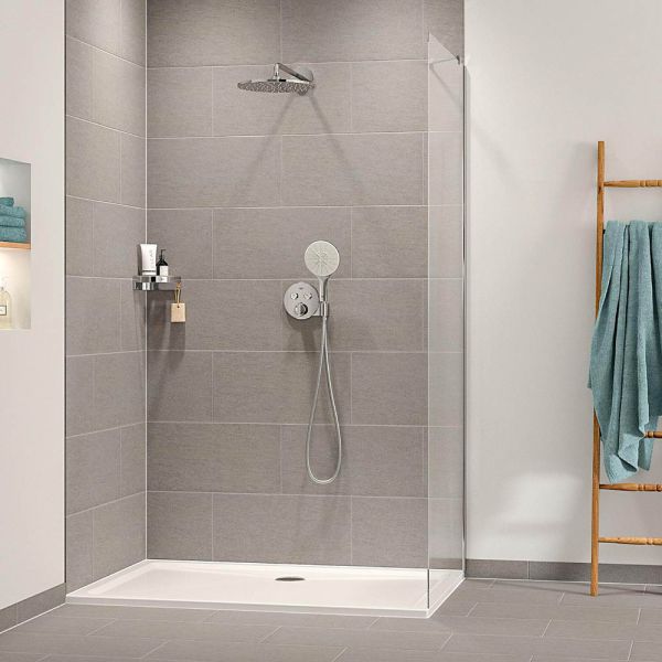 Grohe Vitalio SmartActive 150 Handbrause mit 3 Strahlarten, chrom/weiß